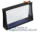 Recyclable Clear Gift Plastic Flat Bottom Logo Pvc Zip lockk Nylon Packing Bags