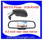 Ouchuangbo 4.3 inch high-definition digital car rear mirror monitor factory