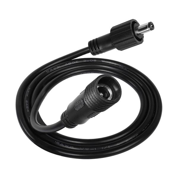 Waterproof Male to Female DC Jack 5.5x2.1mm 5.5x2.5mm 3.5x1.35mm Power Extension