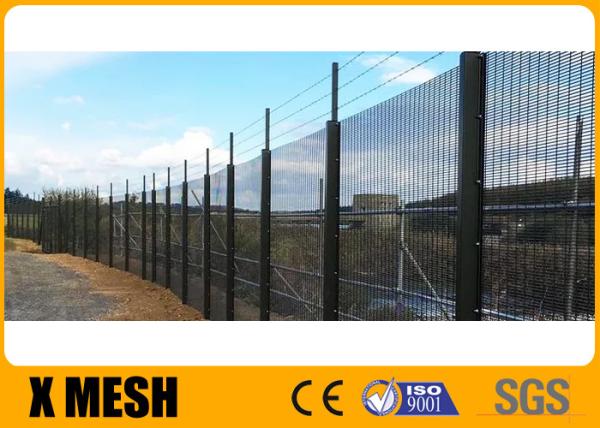 Easily Assembled 0.6m Clear View Fencing Anti Theft No Climb Powder Coated High