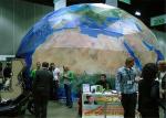 PVC Fabric Geodesic Dome Tents Strong Steel Structure 25M Diameter