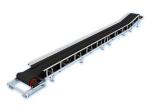 Silica Sand Troughed Belt Conveyor Impact Idler Equipped Cost Effective Large