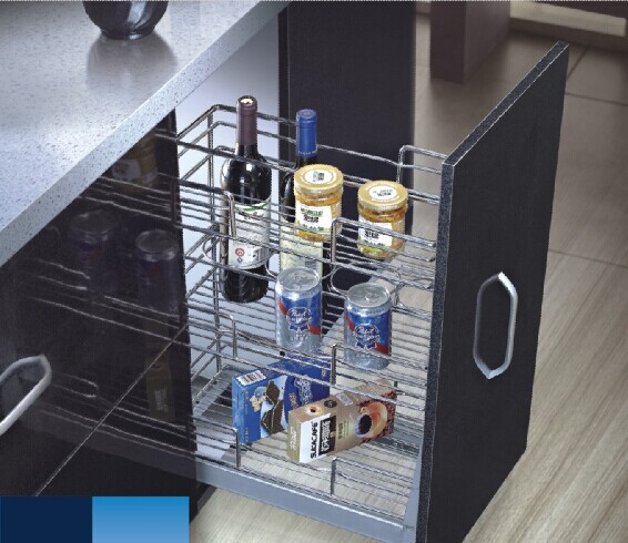 B012 Kitchen pull out basket drawer:Lunette basket