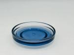 Blue Glass Bathroom Accessories Round Shape With Bubble Effect Hand Wash