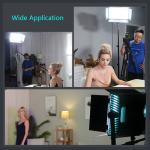 95ra 200W LED Studio Panel Lights Fill Shoot TV Film Bi Color Led Light
