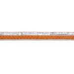 KJ20015 Leather Sequin 1.5cm White Crochet Trim