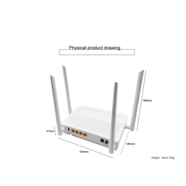Dual Band ONU EPON GPON AC1200 4 Antennas Wifi XPON ONT For FTTH