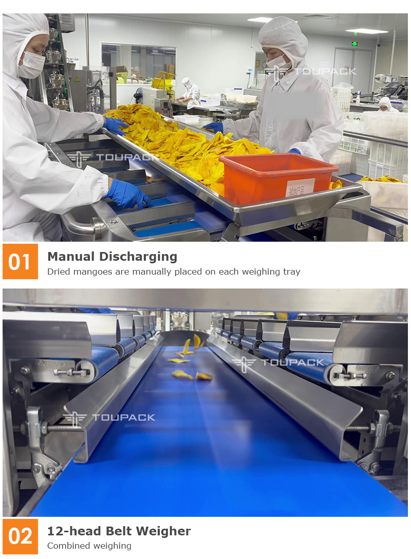 14 Head Automatic Weighing Packing Machine 220V for Food Granules