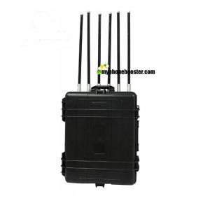 Wholesale 6 Chanels 600W High Power Portable Luggage Vehicle Jammer Manpack Mobile Signal Jammer Block GSM 3G 4G Wifi for Police from china suppliers