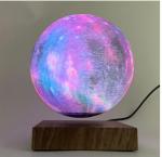 factory sale magnetic levitation colorful change led light 3d Moon lamp light