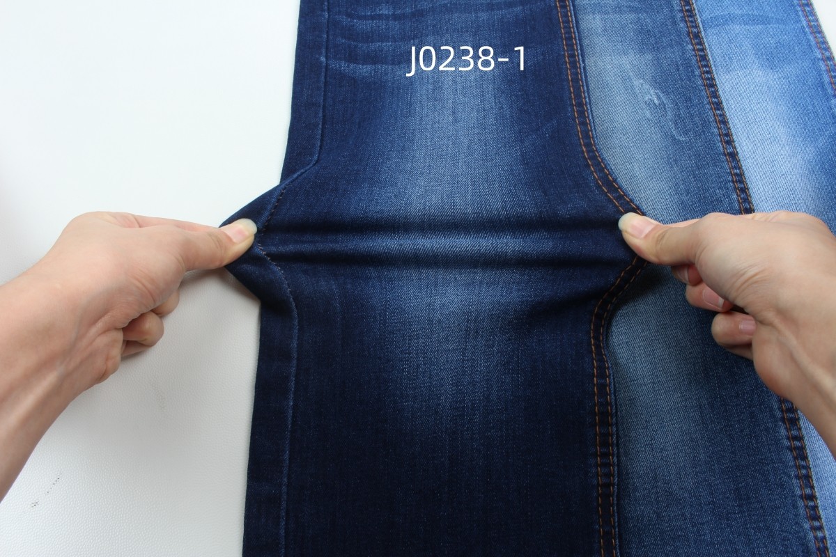 Wholesale 9Oz Warp Slub High Stretch Woven Denim Fabric For Jeans