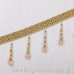 Handmade fashionable chain beads lace tassels fringes for curtain/sofa/pillow