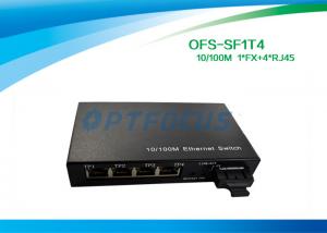 Wholesale Optical 4 Port Ethernet Switch 10 / 100BASE - Tx 100BASE - Fx 125×27×85 mm from china suppliers