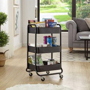 Wholesale Kitchen Utility 3 Tier Rolling Cart With Lockable Casters from china suppliers
