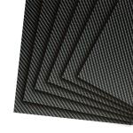 Twill Glossy 1mm Carbon Fiber Sheet Lightweight Material 100x100 Cm