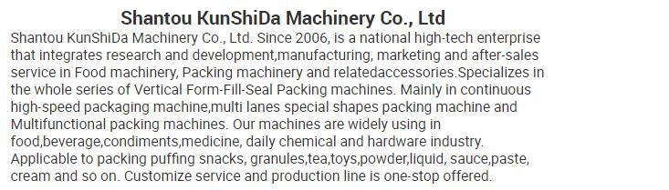 Automatic Liquid Jelly Sachet Shaped Bag Multiple Bags Packing Machine