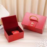 Customized gift box, empty box, flip top, portable wedding gift box, Valentine's