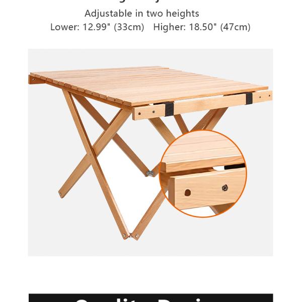 Table in use during outdoor picnic