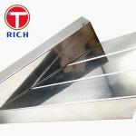 Industrial Rectangular Steel Tubing 304 316 321 Polishing Hairline 0.3 - 2.0mm