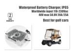 Automatic Waterproof Battery Charger IP65 48 Volt 58.8 Volt 20A 25A