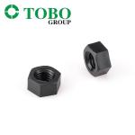 Plastic nylon hex nut Metric insulated black and white nylon nut used for fixing