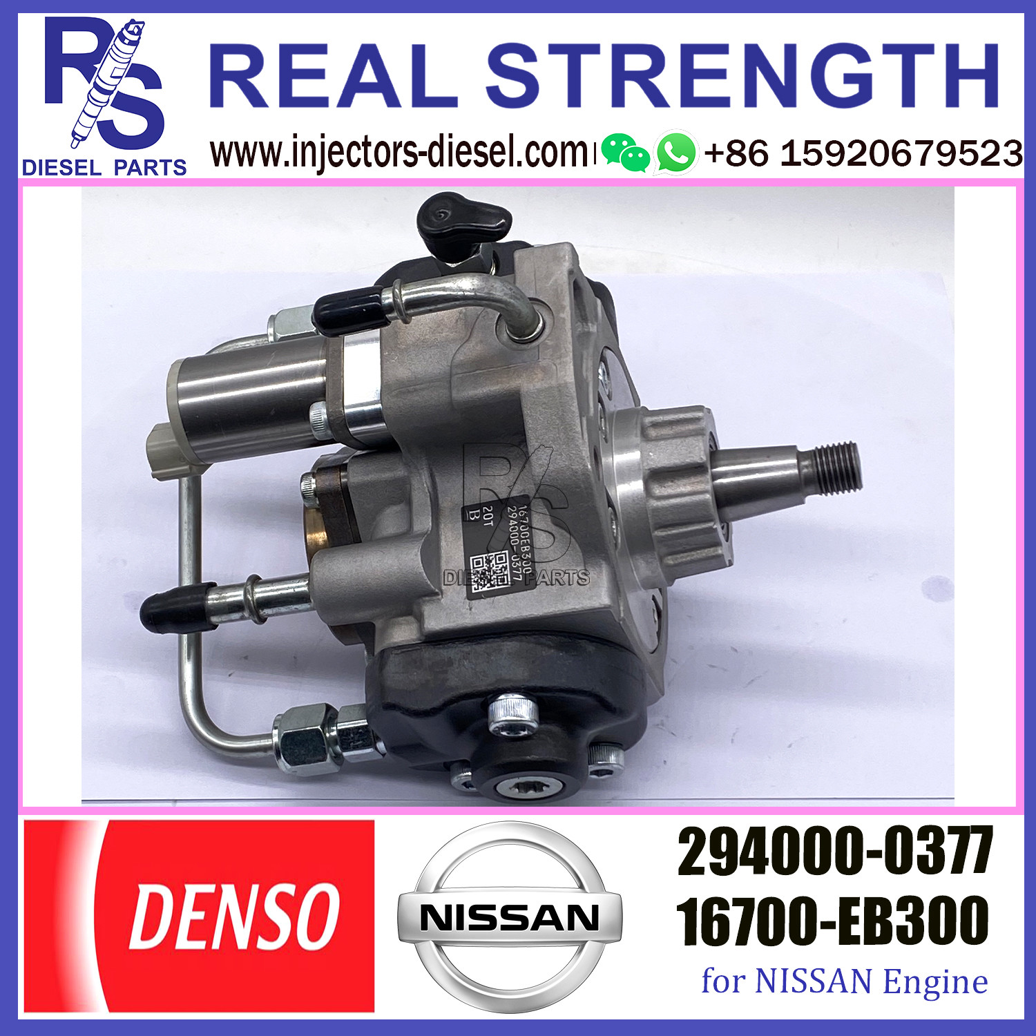 HP3 Injection Pump Common Rail 294000-0377 16700-EB300 16700-EB30B 16700-EB30C