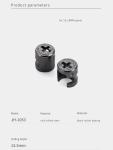 Knockdown Furniture Cam Lock Fitting, Cabinet Hardware For Panel-Type Furniture