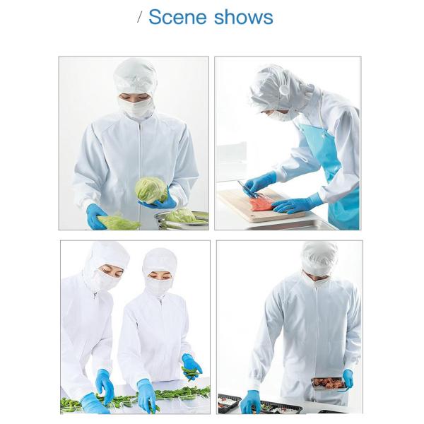 Breathable Fast Food Worker Uniforms Anti-Dust Unisex Sizes S-5XL