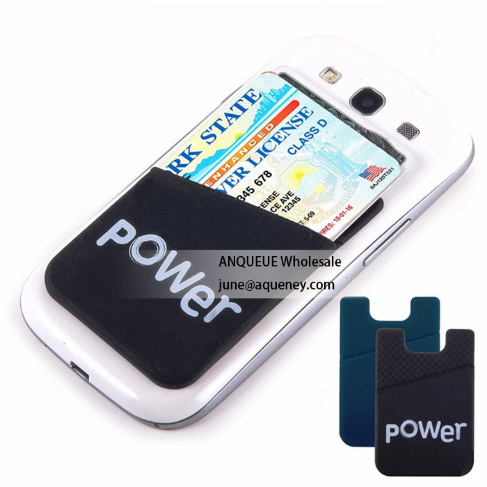 3M sticker silicone card holder colorful silicone smart wallet with factory price