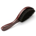 Beach Wood Handle Men's Beard Brush 360 Curved Wave Brush for a Sleek and
