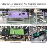 Copper Plastic Glass Sorter Equipment Automatic Strong Magnetic Separator Eddy