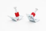 Steel Pdptc Powder Actuated Fasteners For Concrete 120 Degree Clip