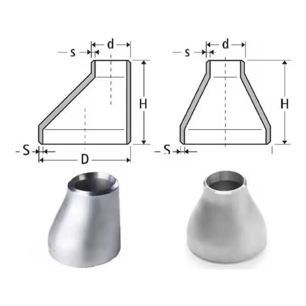 ASTM B16.9 SS 304 316 Butt Weld Fitting Stainless Steel Pipe Fitting Reducer