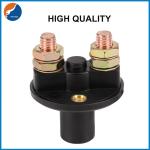 12V Rotary Switch Two Hole Battery Isolator Switch Key Automotive Power Cut Off