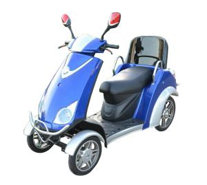 Wholesale Comfortable 4 Wheel Power Scooters Blue Battery Operated Scooter Max. Speed 10km/h from china suppliers