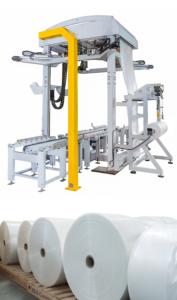 Wholesale 0.2 KWH Automatic Stretch Hooding Machine Vertical 60 Pallets Per Hour from china suppliers