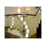 Safety Clear Glass Railing 6mm Thickness Balcony Glass Balustrade