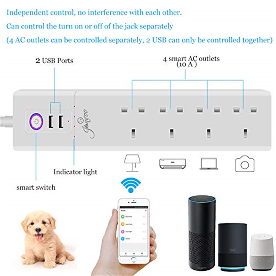 UK Wi-Fi Power Strip