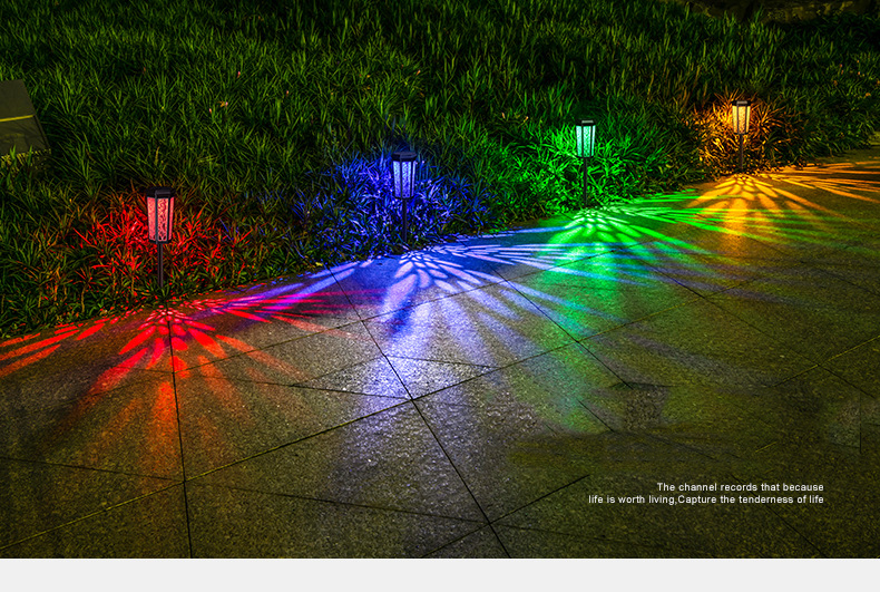 Auto On-Off Solar Powered Garden Decorative Lights IP65 for Walkway Illumination