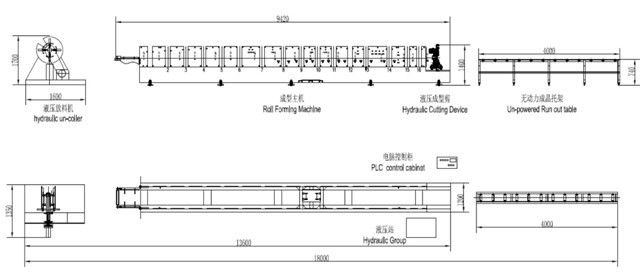 Professional Downpipe Roll Forming Machine PLC Control With Elbow / Crimping