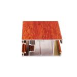 Wood Grain Modern House Aluminum Sliding Window Office Sliding Glass Window