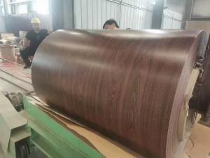 Wholesale Building Material SGCC Customized Prepainted Steel Coil With Wooden Pattern 0.12-1.5mm Metal Roofing Rolls PE/HDP from china suppliers