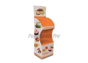 Wholesale 2 Tier Beautiful Cardboard Merchandising Displays Litho-Graphic Printed For Sweat Cakes from china suppliers