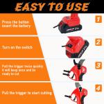 35mm Professional 16.8V Wood Prunner Scissors Vineyard Gardening Electric