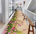 3D Plant Flower Cut Entrance corridor corridor stairway Commercial Floor Mat