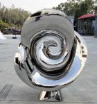 Metal Garden Flowers Sculpture Handmade Polished Decoration 1.8 Meter Height