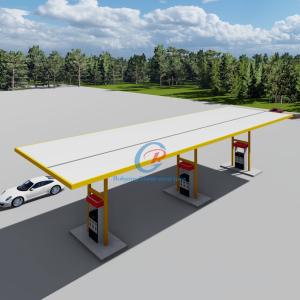 Wholesale Eco Friendly Space Frame Steel Structure Gas Station Custom Earthquake Resistant from china suppliers