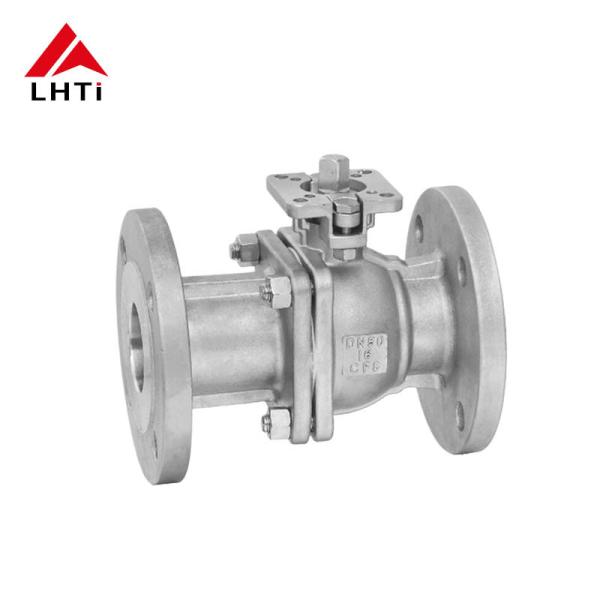 Titanium Stainless Steel Floating Ball Valves for Acetic Acid Flow Two Piece