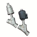 Stainless Steel 304/316 Y Type Pneumatic Angle Seat Valve Connection Form Thread