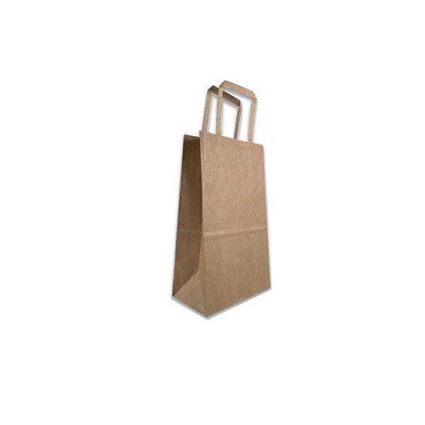 150gsm CMYK Bakery Paper Shopping Bags With Flat Handles